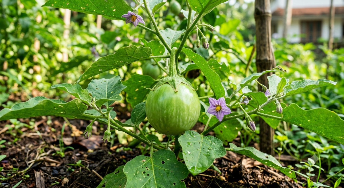 Green Brinjal Round Seeds