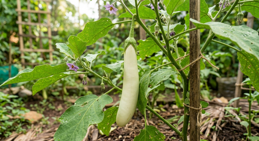 White Brinjal Long Seeds