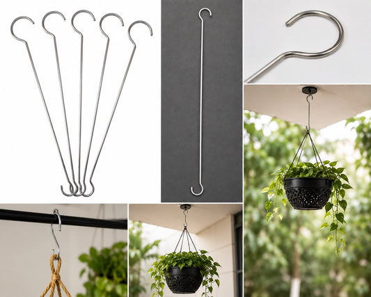Stainless Steel Plant Extension Hook (1 ft)